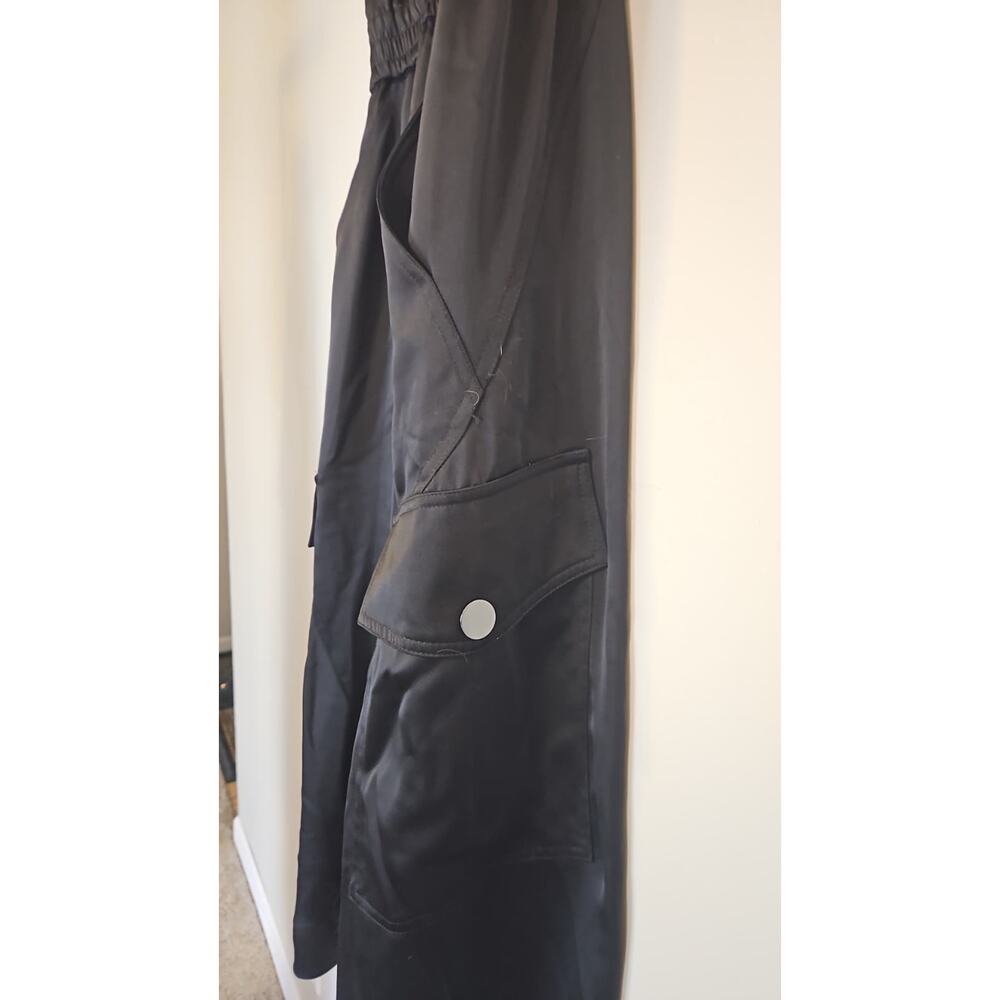 Ramy Brook Nikia Black Sleeveless Midi Dress Pockets - Picture 4 of 6